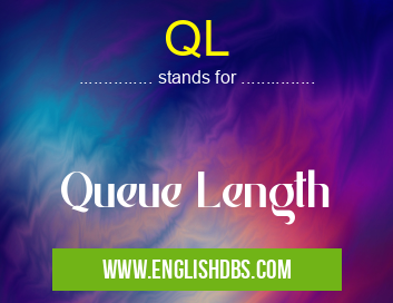 QL means Queue Length QL