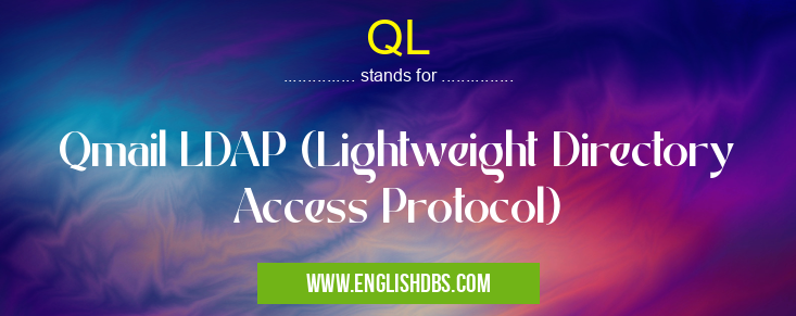 QL means Qmail LDAP (Lightweight Directory Access Protocol) QL