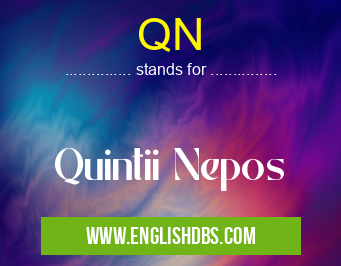QN means Quintii Nepos QN