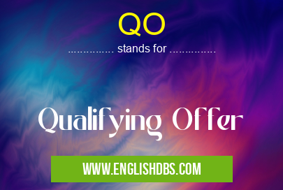 QO means Qualifying Offer QO