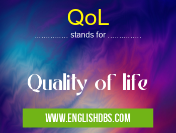 QoL means Quality of life QoL
