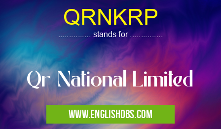 QRNKRP means Qr National Limited QRNKRP