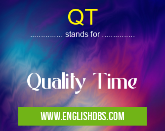 QT means Quality Time QT