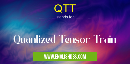 QTT means Quantized Tensor Train QTT