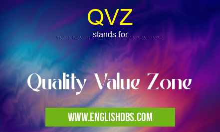 QVZ means Quality Value Zone QVZ