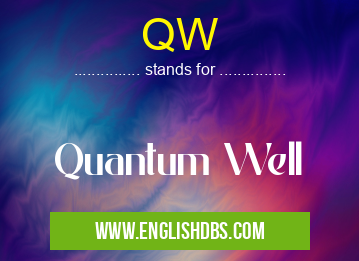 QW means Quantum Well QW