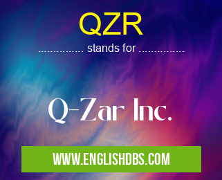 QZR means Q-Zar Inc. QZR