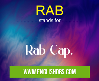 RAB means Rab Cap. RAB