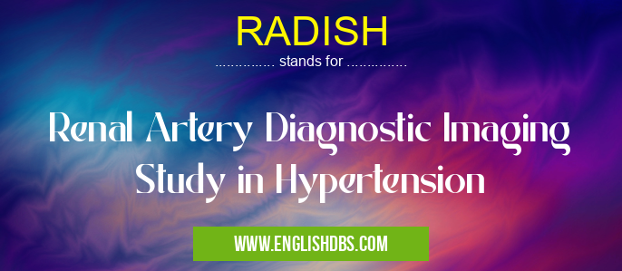 RADISH means Renal Artery Diagnostic Imaging Study in Hypertension RADISH