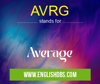AVRG means Average AVRG