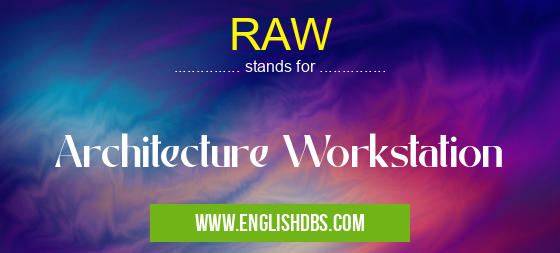 RAW means Architecture Workstation RAW