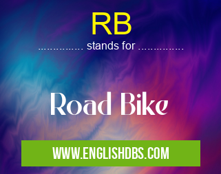 RB means Road Bike RB