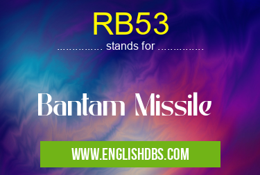 RB53 means Bantam Missile RB53