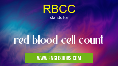RBCC means red blood cell count RBCC