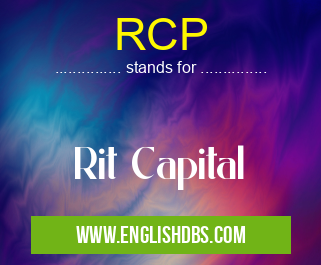 RCP means Rit Capital RCP