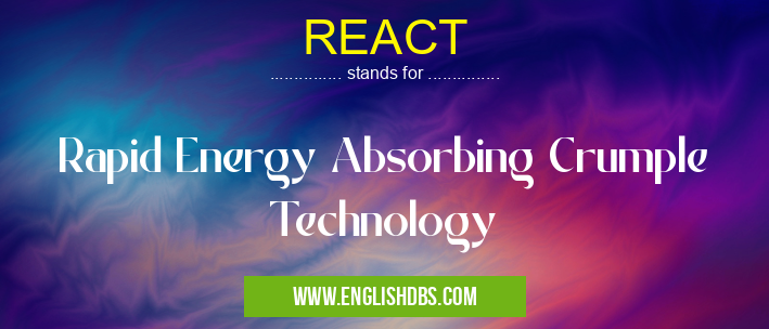 REACT means Rapid Energy Absorbing Crumple Technology REACT