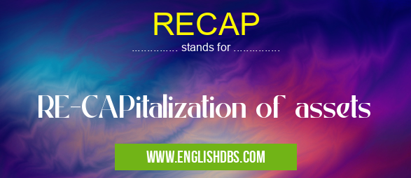 RECAP means RE-CAPitalization of assets RECAP