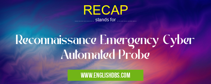 RECAP means Reconnaissance Emergency Cyber Automated Probe RECAP