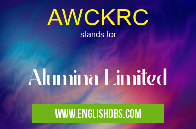 AWCKRC means Alumina Limited AWCKRC