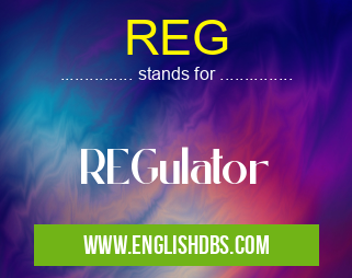 REG means REGulator REG