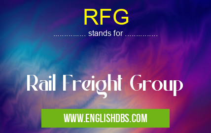 RFG means Rail Freight Group RFG