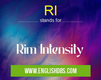 RI means Rim Intensity RI