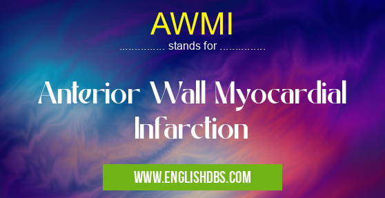 AWMI means Anterior Wall Myocardial Infarction AWMI