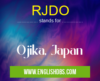 RJDO means Ojika, Japan RJDO