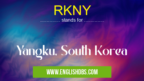 RKNY means Yangku, South Korea RKNY