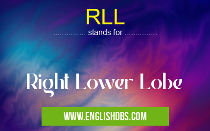 RLL means Right Lower Lobe RLL