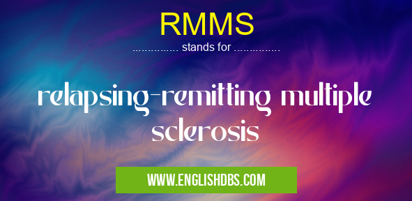 RMMS means relapsing-remitting multiple sclerosis RMMS