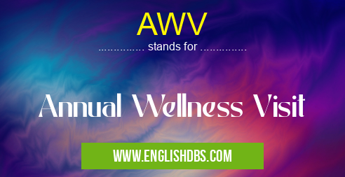 AWV means Annual Wellness Visit AWV