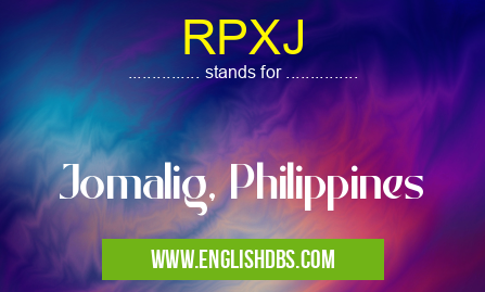 RPXJ means Jomalig, Philippines RPXJ