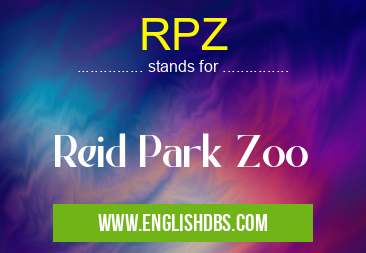 RPZ means Reid Park Zoo RPZ