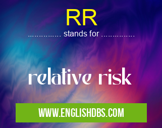 RR means relative risk RR