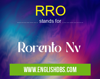 RRO means Rorento Nv RRO