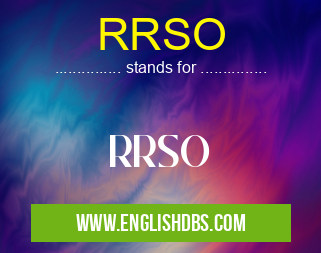 RRSO means RRSO RRSO