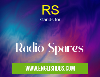 RS means Radio Spares RS