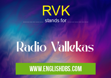 RVK means Radio Vallekas RVK