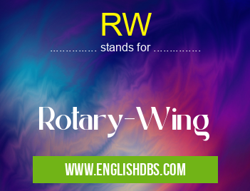 RW means Rotary-Wing RW