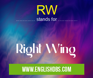 RW means Right Wing RW