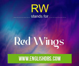 RW means Red Wings RW