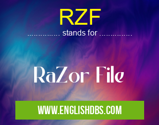 RZF means RaZor File RZF