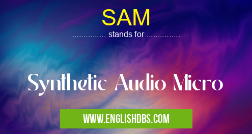 SAM means Synthetic Audio Micro SAM