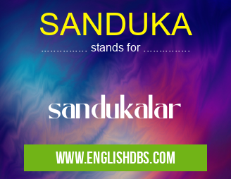 SANDUKA means sandukalar SANDUKA
