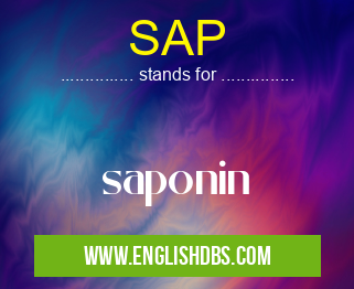 SAP means saponin SAP
