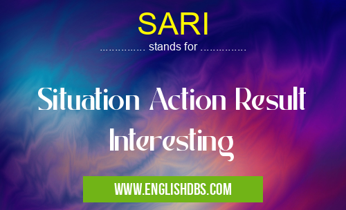 SARI means Situation Action Result Interesting SARI