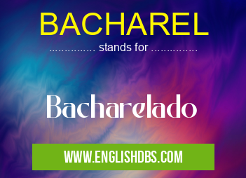 BACHAREL means Bacharelado BACHAREL