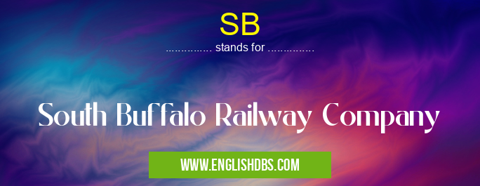 SB means South Buffalo Railway Company SB