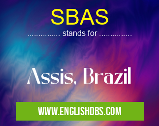 SBAS means Assis, Brazil SBAS